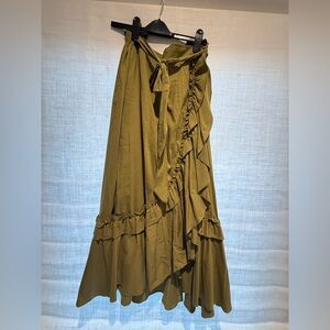 Beautiful olive skirt by anthropology
